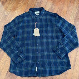 New Men's Weatherproof Vintage Luxe Flannel Button Down Size XL